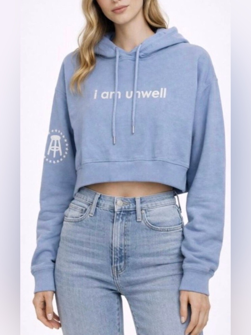 Call Her Daddy x Barstool Sports I Am Unwell Cropped Hoodie